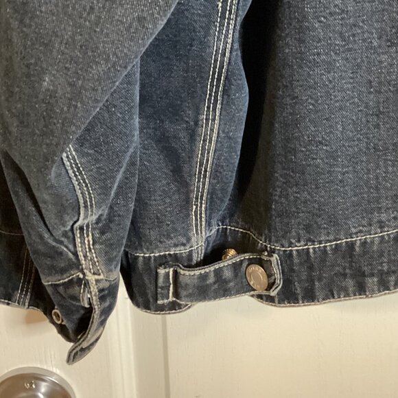 Bossini Jeans Men's Denim Jacket Corduroy Collar Lined Size S - Picture 8 of 13